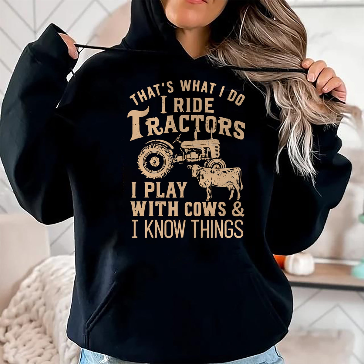 Best Farmer Life Shirt, Funny Farmer UnisexT-Shirt/Hoodie/Sweatshirt HLT00 - Funny Farmer Cowboy Gift That's What I Do I Ride Tractors T-Shirt