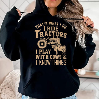 Best Farmer Life Shirt, Funny Farmer UnisexT-Shirt/Hoodie/Sweatshirt HLT00 - Funny Farmer Cowboy Gift That's What I Do I Ride Tractors T-Shirt