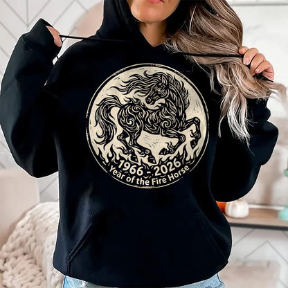 Best Horse Lover Shirt , Funny Horse UnisexT-Shirt/Hoodie/Sweatshirt HLT00 -  1966 2026 Year of The Fire Horse Chinese Zodiac 1966 Vintage T-Shirt, Men, Black, 3X-Large