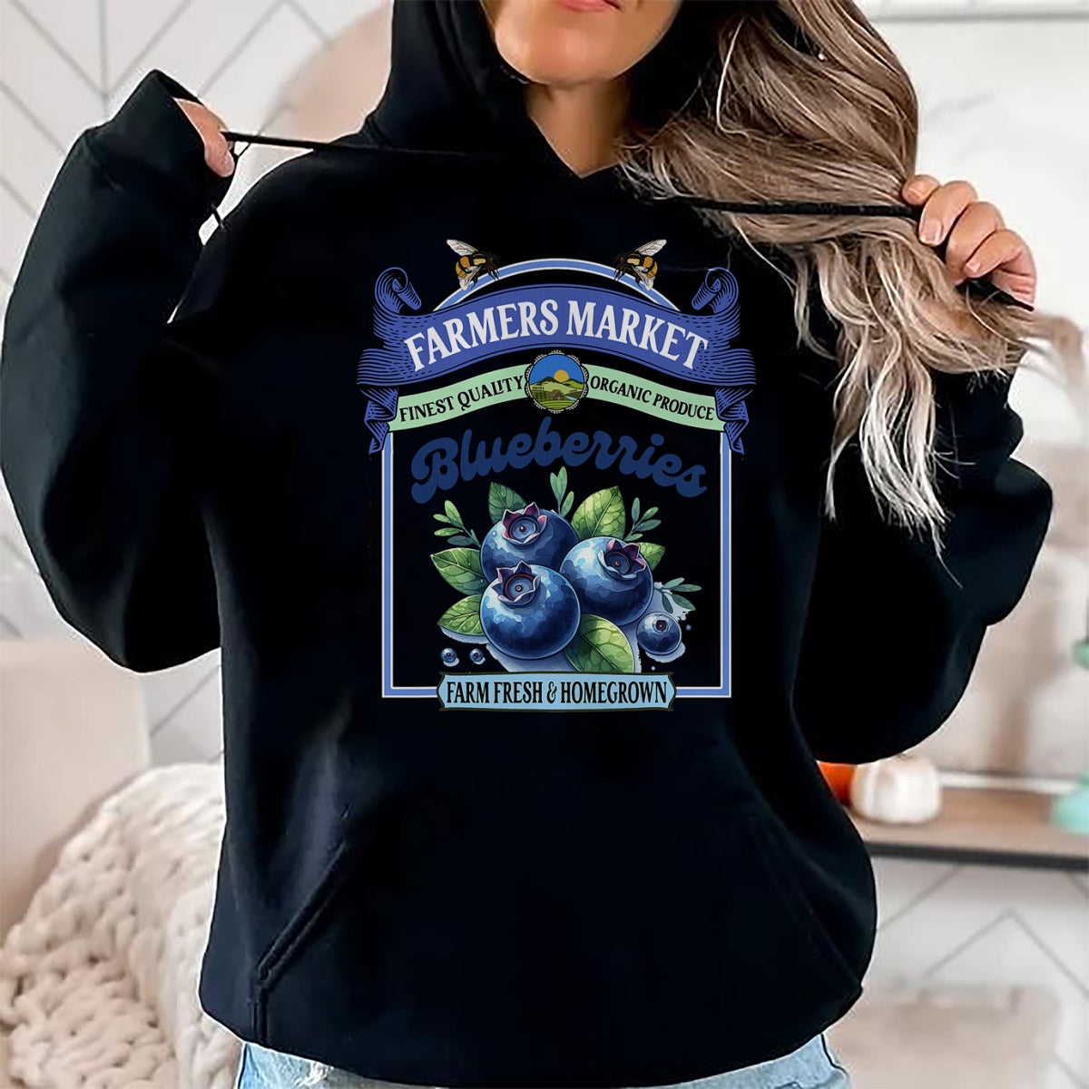 Best Farmer Life Shirt, Funny Farmer UnisexT-Shirt/Hoodie/Sweatshirt HLT00 - Farmers Market Fresh Gardening Farmers Market Blueberries T-Shirt