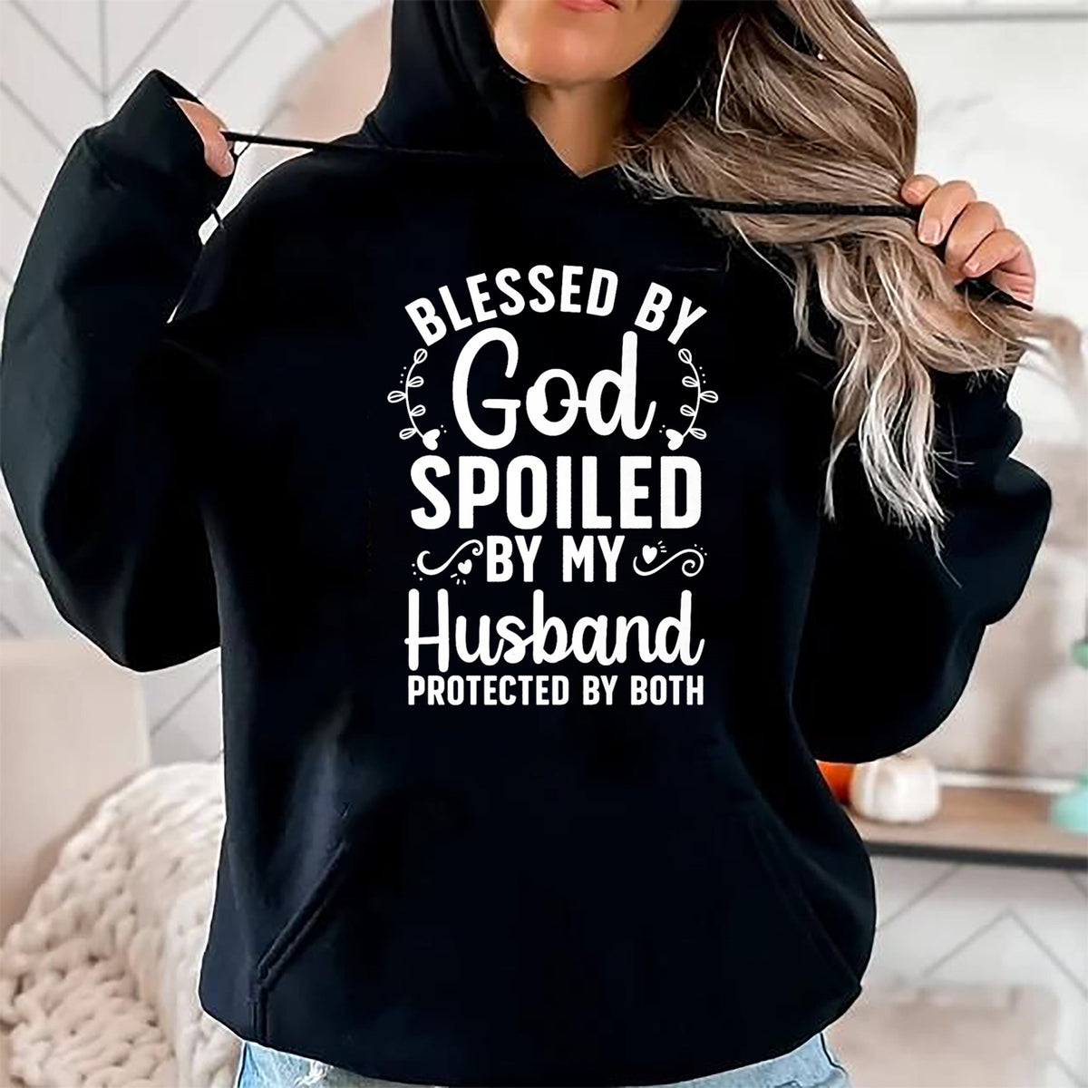 Best Wife Shirt, Wife and Husband Unisex T-Shirt/Hoodie/Sweatshirt HLT00 - Gift for wife T shirt, spoiled wife   Funny Spoiled Wife Art For Women Girls Husband Spoiled Wife Pr (14)
