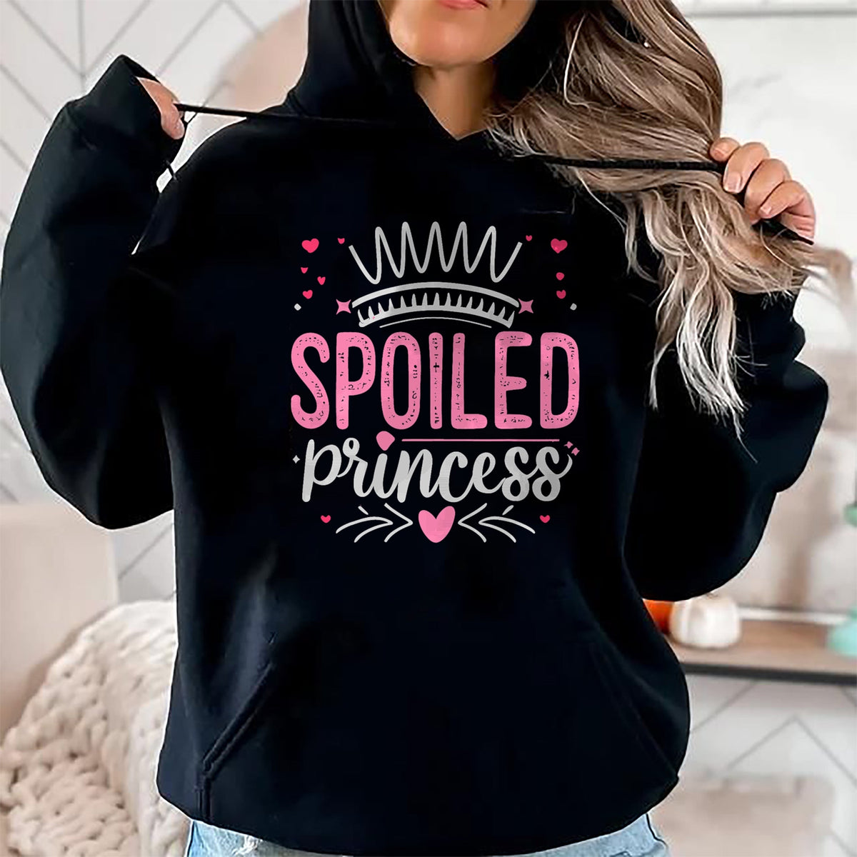 Best Wife Shirt, Wife and Husband Unisex T-Shirt/Hoodie/Sweatshirt HLT00 - Spoiled Princess Funny Women, Girl, Spoiled T-Shirt