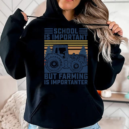 Best Farmer Life Shirt, Funny Farmer UnisexT-Shirt/Hoodie/Sweatshirt HLT00 - But Farming is Importanter Farmer Tractor Funny Farm Boys T-Shirt