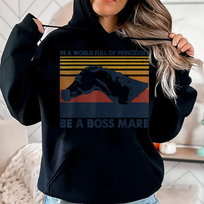 Best Horse Lover Shirt , Funny Horse UnisexT-Shirt/Hoodie/Sweatshirt HLT00 - Boss Mare Equestrian Themed Gifts for Horse Lovers T-Shirt