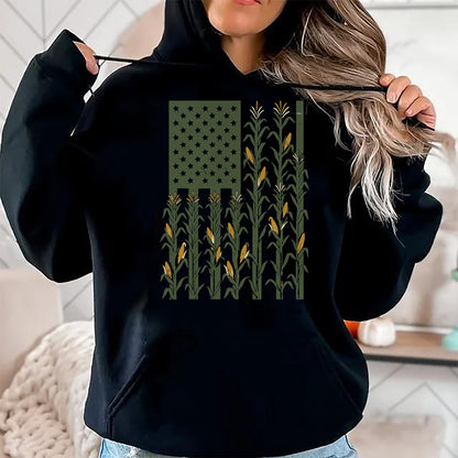 Best Farmer Life Shirt, Funny Farmer UnisexT-Shirt/Hoodie/Sweatshirt HLT00 - Youth Corn US America Flag Funny Farmer Farm Mens Women Kids T-Shirt