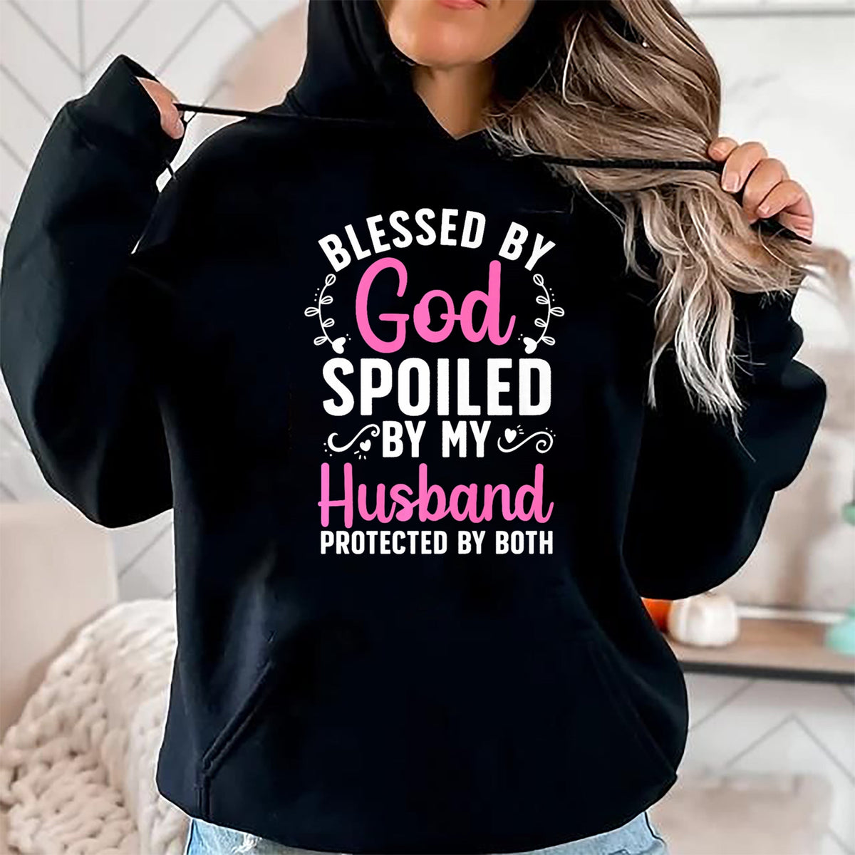 Best Wife Shirt, Wife and Husband Unisex T-Shirt/Hoodie/Sweatshirt HLT00 - Gift for wife T shirt, spoiled wife   Funny Spoiled Wife Art For Women Girls Husband Spoiled Wife Pr (2)