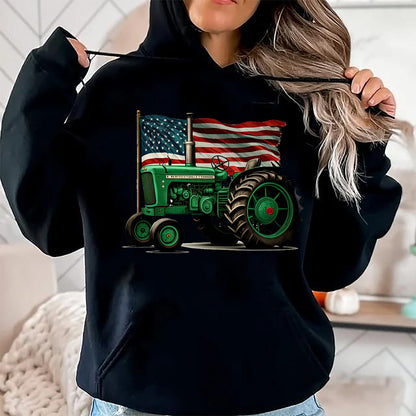 Best Farmer Life Shirt, Funny Farmer UnisexT-Shirt/Hoodie/Sweatshirt HLT00 - Agriculture Farm Tractor USA Flag Tractor American Farm USA T-Shirt