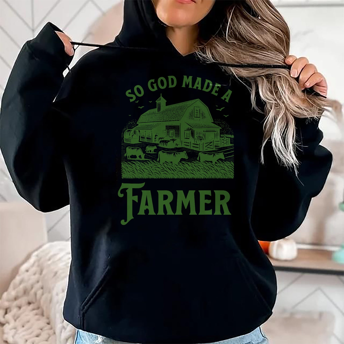 Best Farmer Life Shirt, Funny Farmer UnisexT-Shirt/Hoodie/Sweatshirt HLT00 - So God Made a Farmer Country Life T-Shirt for Fans T-Shirt