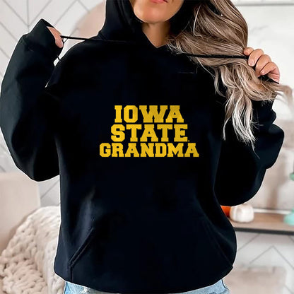 Best Grandma Shirt, Proud Grandma Unisex T-Shirt/Hoodie/Sweatshirt HLT00 - Iowa State University Cyclones Grandma T-Shirt