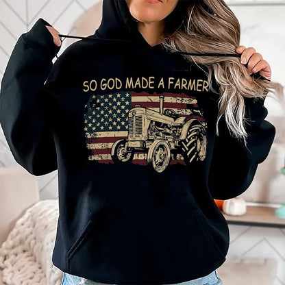 Best Farmer Life Shirt, Funny Farmer UnisexT-Shirt/Hoodie/Sweatshirt HLT00 - So God Made A Farmer, Farming Farmer T-Shirt (1)