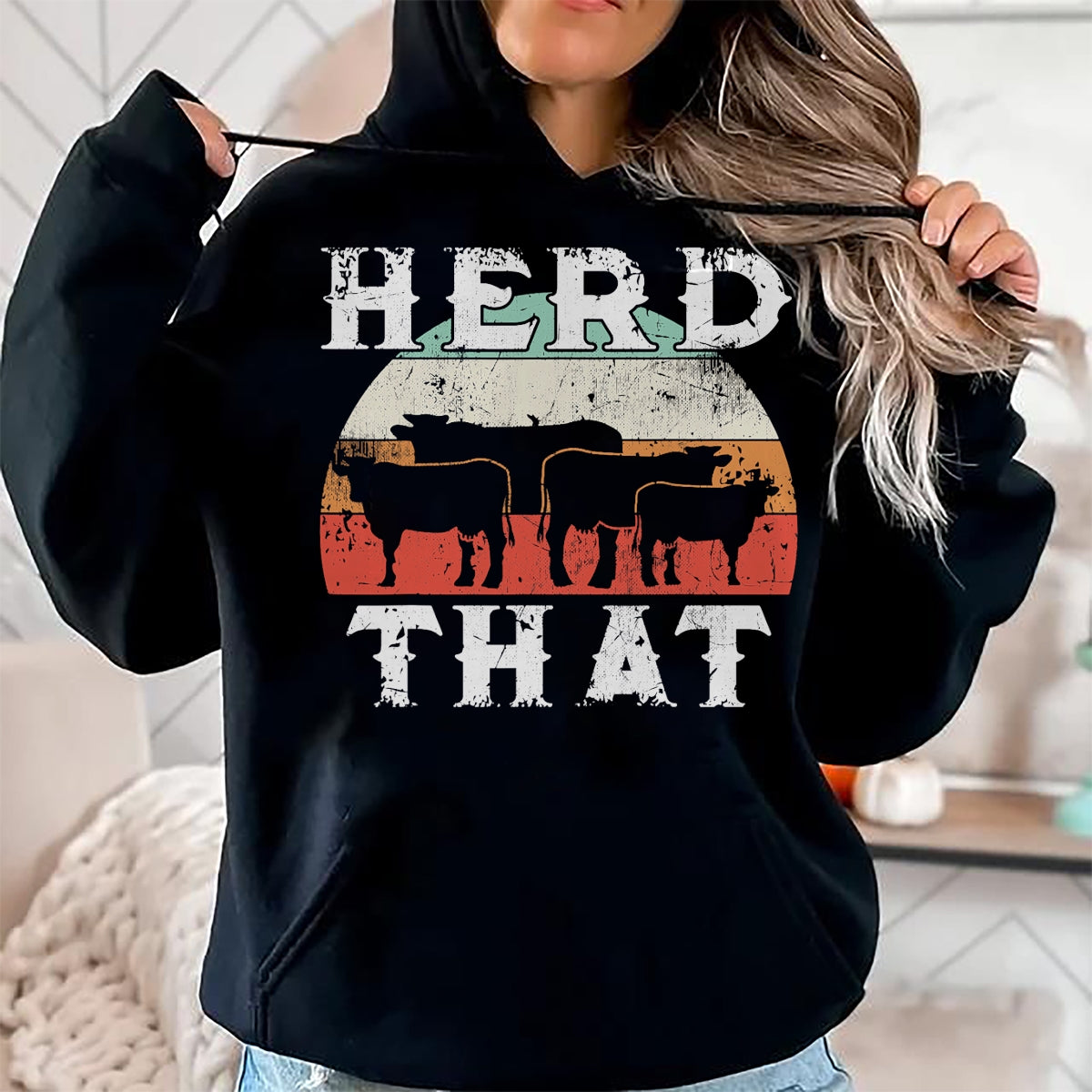 Best Farmer Life Shirt, Funny Farmer UnisexT-Shirt/Hoodie/Sweatshirt HLT00 - Farmer Herd That T-Shirt Cow Lover Funny Farmer Tee T-Shirt