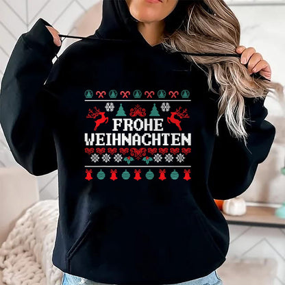 Frohe Weihnachten German Merry Christmas Holidays Germany T-Shirt - Christmas Unisex T-Shirt/Hoodie/Sweatshirt - HNDS00