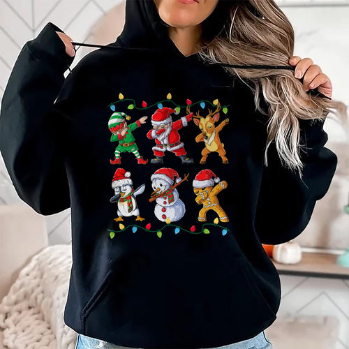 Dabbing Santa Elf Friends Christmas Boys Girls Men Xmas Dab T-Shirt - Christmas Unisex T-Shirt/Hoodie/Sweatshirt - HNDS00
