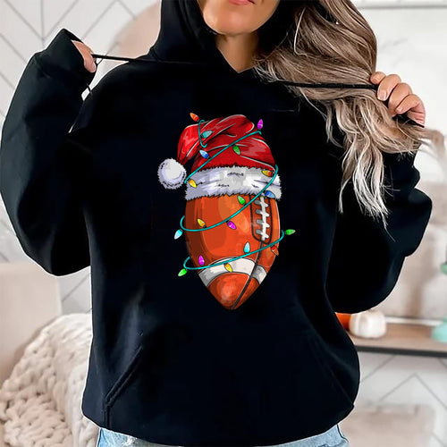 Santa Sports Design For Men Boys Christmas Football Player T-Shirt - Christmas Unisex T-Shirt/Hoodie/Sweatshirt - HNDS00