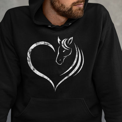 Best Horse Lover Shirt , Funny Horse UnisexT-Shirt/Hoodie/Sweatshirt HLT00 - Cute Horse Lover Outfit Gift for Girls Women Horse and Heart T-Shirt Small