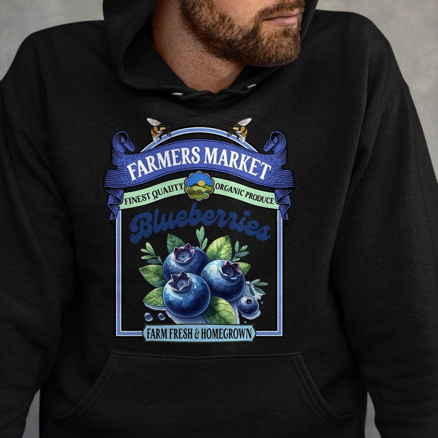Best Farmer Life Shirt, Funny Farmer UnisexT-Shirt/Hoodie/Sweatshirt HLT00 - Farmers Market Fresh Gardening Farmers Market Blueberries T-Shirt