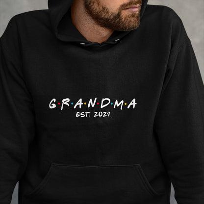 Best Grandma Shirt, Proud Grandma Unisex T-Shirt/Hoodie/Sweatshirt HLT00 - Soon to Be Grandma 2024 Gift Promoted to Grandma Est 2024 T-Shirt (1)