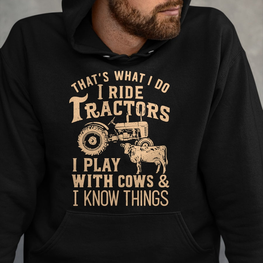 Best Farmer Life Shirt, Funny Farmer UnisexT-Shirt/Hoodie/Sweatshirt HLT00 - Funny Farmer Cowboy Gift That's What I Do I Ride Tractors T-Shirt