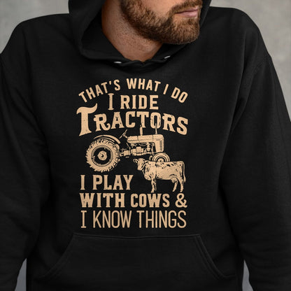Best Farmer Life Shirt, Funny Farmer UnisexT-Shirt/Hoodie/Sweatshirt HLT00 - Funny Farmer Cowboy Gift That's What I Do I Ride Tractors T-Shirt