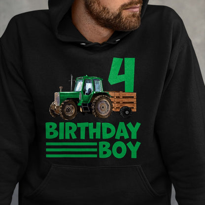 Best Farmer Life Shirt, Funny Farmer UnisexT-Shirt/Hoodie/Sweatshirt HLT00 - I'm 4 Years Old Farmer Tractor It's My 4th Birthday Boy T-Shirt
