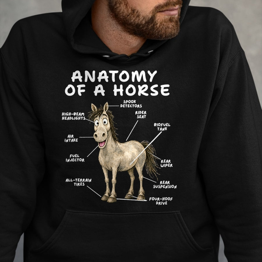 Best Horse Lover Shirt , Funny Horse UnisexT-Shirt/Hoodie/Sweatshirt HLT00 - Funny Horse Anatomy Equestrian Stable Life Humor T-Shirt