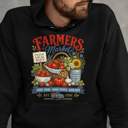 Best Farmer Life Shirt, Funny Farmer UnisexT-Shirt/Hoodie/Sweatshirt HLT00 - Farmer Market Good Food Farm Fresh Harvest Produce Stand T-Shirt