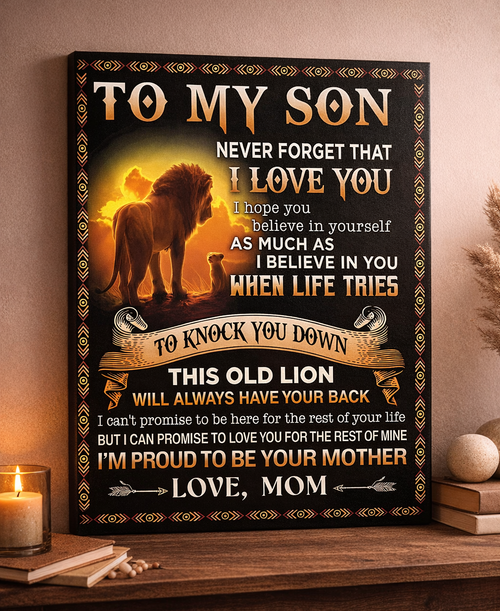 CANVAS FOR SON - BEST GIFT FROM MOM - NTTD00 (SKU2604-149)