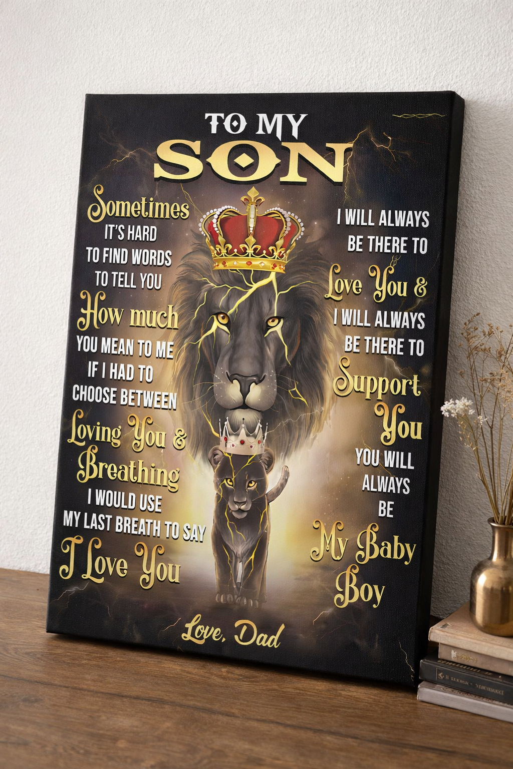 CANVAS FOR SON - BEST GIFT FROM DAD - NTTD00 (SKU2604-139)