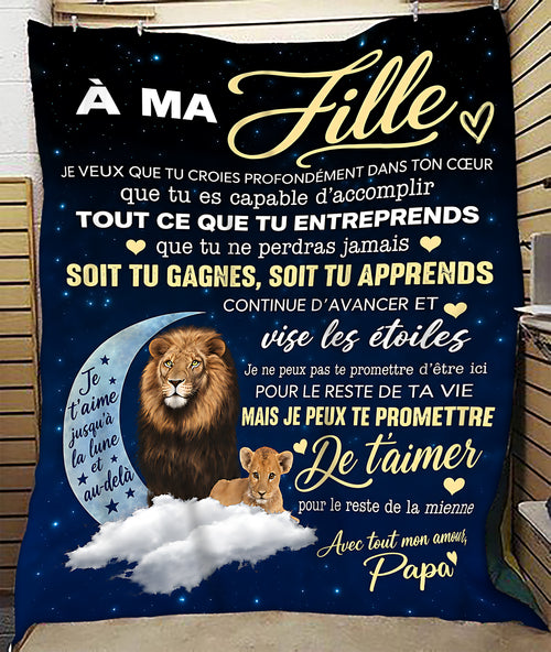Couverture Cadeau Spéciale Pour Ta Fille - De Papa (SKU2610-79)