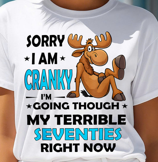SORRY I AM CRANKY - BIRTHDAY SHIRT FOR WOMEN - NTTD00 (SKU12-249)