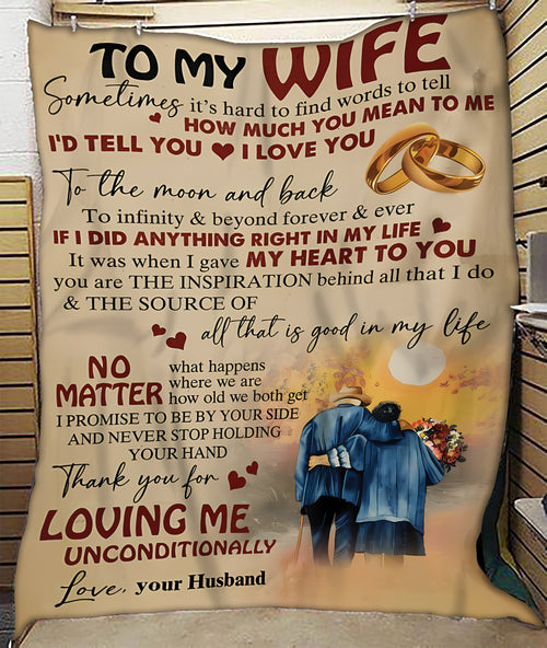 Special blanket for Wife From Husband blanket (SKUB08-02)