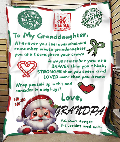 BLANKET FOR GRANDDAUGHTER – COMFORT & WARMTH GIFT  Sherpa Fleece Blanket NTTD00 (SKUB10-181)