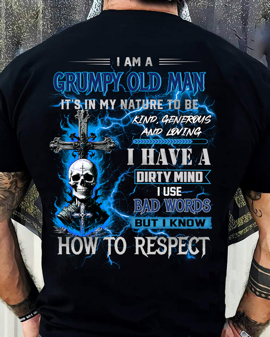 GRUMPY OLD MAN - BIRTHDAY T-SHIRT FOR MEN - NTTD00 (SKU26T-01229-00)