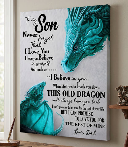 CANVAS FOR SON - BEST GIFT FROM DAD - NTTD00 (SKU2605-179)