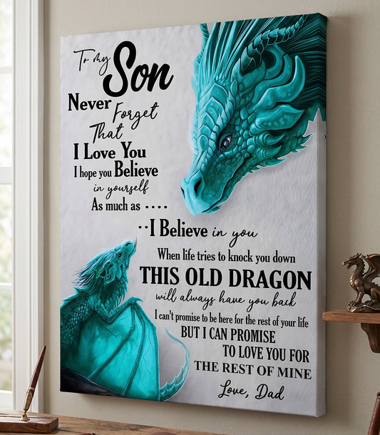 CANVAS FOR SON - BEST GIFT FROM DAD - NTTD00 (SKU2605-179)
