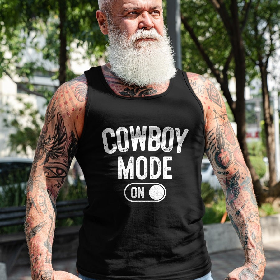 Best Farmer Life Shirt, Funny Farmer UnisexT-Shirt/Hoodie/Sweatshirt HLT00 - Cowboy Mode On Costume Funny Farmer Rodeo Gift Rancher T-Shirt