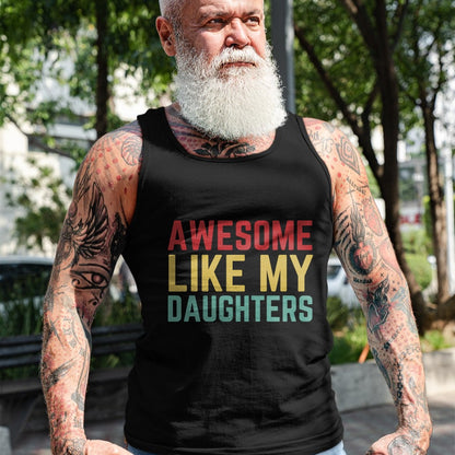 Best Wife Shirt, Wife and Husband Unisex T-Shirt/Hoodie/Sweatshirt HLT00 - Fathers Day Gift from Daughters Awesome Like My Daughters Long Sleeve T-Shirt