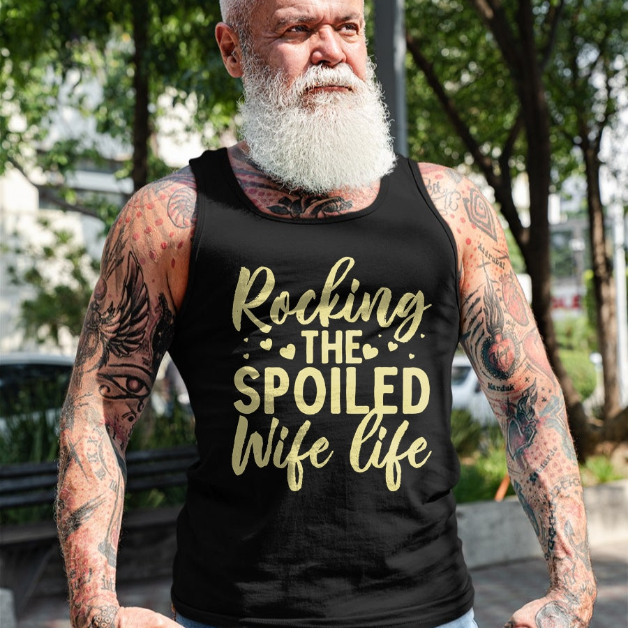 Best Wife Shirt, Wife and Husband Unisex T-Shirt/Hoodie/Sweatshirt HLT00 - Gift for wife T shirt, spoiled wife   Funny Spoiled Wife Art For Women Girls Husband Spoiled Wife Lo (2)