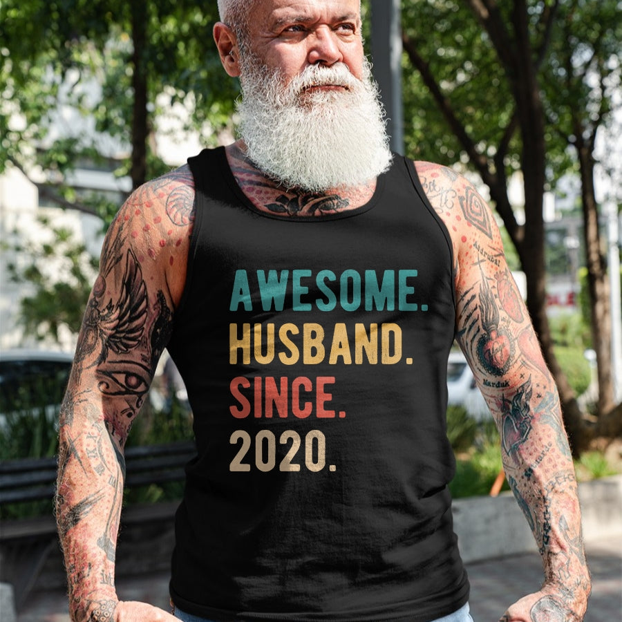 Best Wife Shirt, Wife and Husband Unisex T-Shirt/Hoodie/Sweatshirt HLT00 - 4th Year Wedding Anniversary Epic Awesome Husband Since 2020 T-Shirt