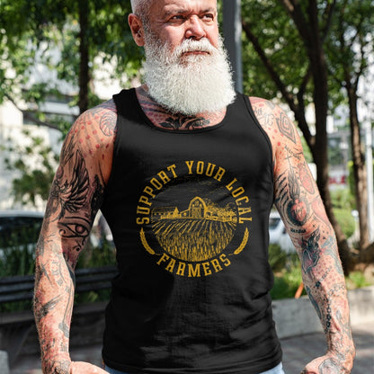 Best Farmer Life Shirt, Funny Farmer UnisexT-Shirt/Hoodie/Sweatshirt HLT00 - Vintage Support Your Local Farmers Farming Farm Farmer T-Shirt