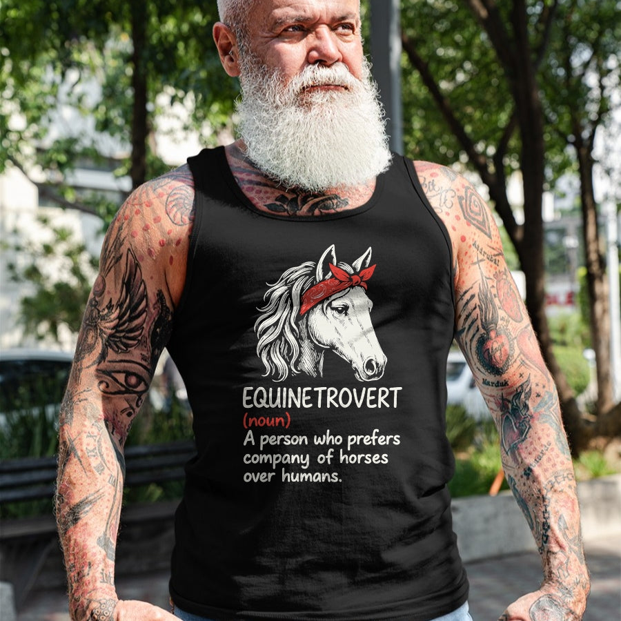 Best Horse Lover Shirt , Funny Horse UnisexT-Shirt/Hoodie/Sweatshirt HLT00 - Equinetrovert Definition Funny Horse Lover T-Shirt