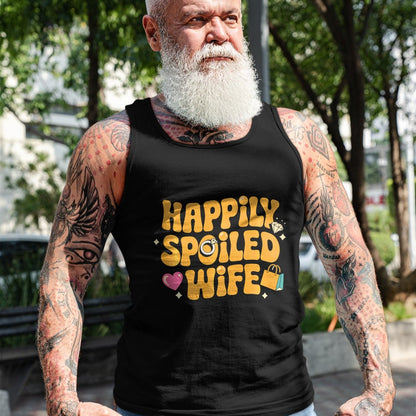 Best Wife Shirt, Wife and Husband Unisex T-Shirt/Hoodie/Sweatshirt HLT00 - Gift for wife T shirt, spoiled wife   Happily Spoiled Wife Spoiled Wife Long Sleeve T-Shirt