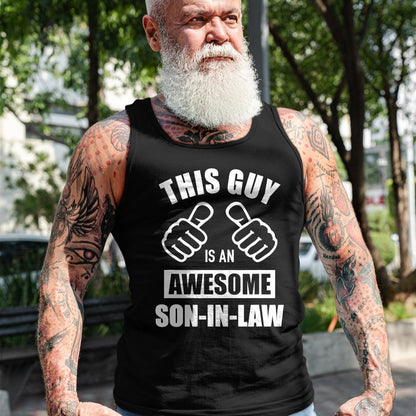 Best Wife Shirt, Wife and Husband Unisex T-Shirt/Hoodie/Sweatshirt HLT00 - This guy awesome son-in-law from father-in-law T-Shirt