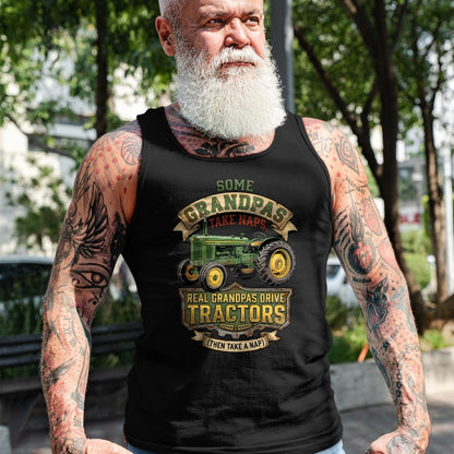 Best Farmer Life Shirt, Funny Farmer UnisexT-Shirt/Hoodie/Sweatshirt HLT00 - Farmer Some Grandpas Take Naps Cool Grandpas Drive Tractor T-Shirt (2)