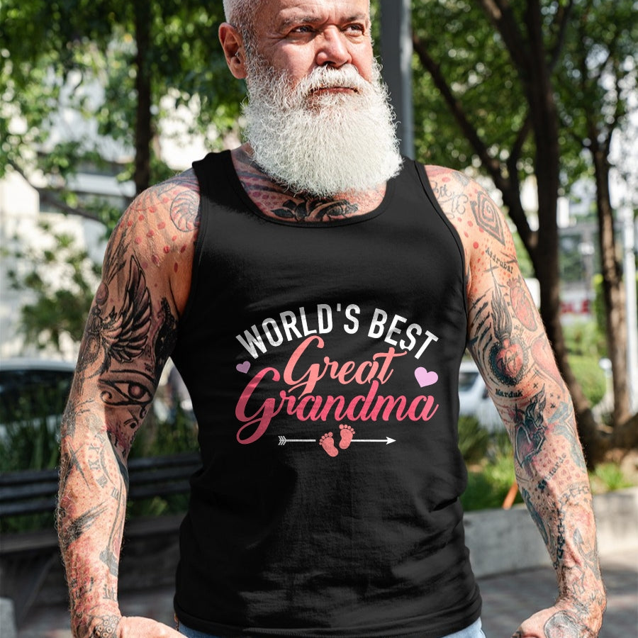 Best Grandma Shirt, Proud Grandma Unisex T-Shirt/Hoodie/Sweatshirt HLT00 - World's best great grandma T-Shirt (1)