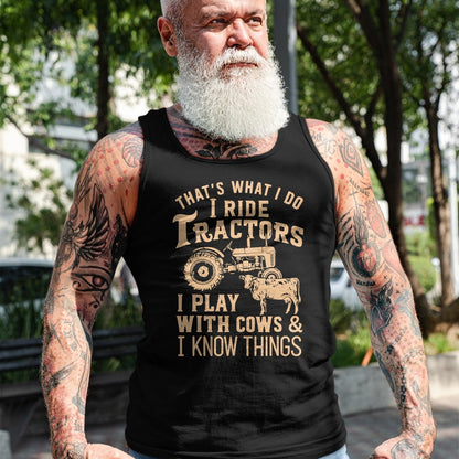 Best Farmer Life Shirt, Funny Farmer UnisexT-Shirt/Hoodie/Sweatshirt HLT00 - Funny Farmer Cowboy Gift That's What I Do I Ride Tractors T-Shirt