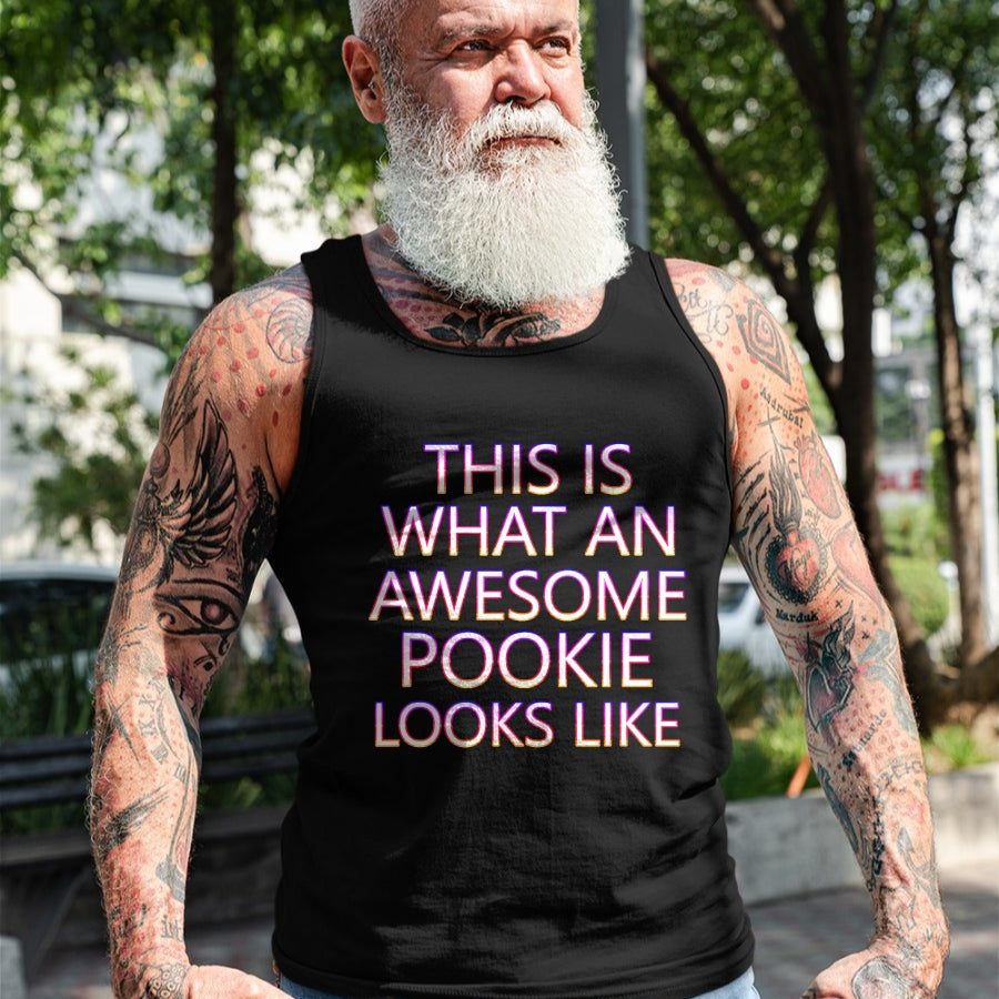 Best Wife Shirt, Wife and Husband Unisex T-Shirt/Hoodie/Sweatshirt HLT00 - Awesome Pookie White Letters Cute Husband Wife Funny Couple T-Shirt