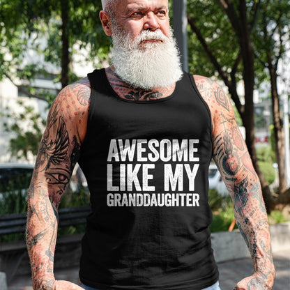 Best Grandma Shirt, Proud Grandma Unisex T-Shirt/Hoodie/Sweatshirt HLT00 - Awesome Like My Granddaughter T-Shirt Parents Day Shirt T-Shirt