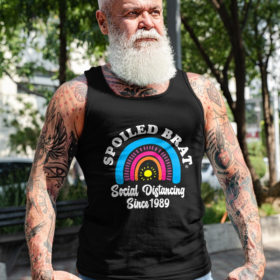 Best Wife Shirt, Wife and Husband Unisex T-Shirt/Hoodie/Sweatshirt HLT00 - Spoiled Brat Social Distancing since 1989 T-Shirt