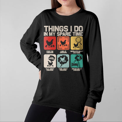 Best Farmer Life Shirt, Funny Farmer UnisexT-Shirt/Hoodie/Sweatshirt HLT00 - Things I Do in My Spare Time Funny Chicken Farmer Kids Teen T-Shirt